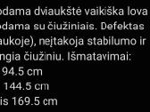 Dviaukštė vaikiška lova su čiužiniais - nuotraukos Nr. 10