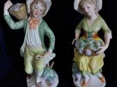 Vintage,porceliano Homco vynuogynų statulos