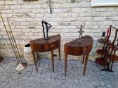 Vintažinės mid century raudonmedžio konsolės - nuotraukos Nr. 5