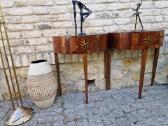 Vintažinės mid century raudonmedžio konsolės - nuotraukos Nr. 6