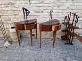 Vintažinės mid century raudonmedžio konsolės - nuotraukos Nr. 9