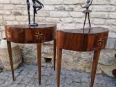 Vintažinės mid century raudonmedžio konsolės - nuotraukos Nr. 10