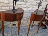 Vintažinės mid century raudonmedžio konsolės - nuotraukos Nr. 12