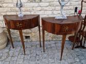 Vintažinės mid century raudonmedžio konsolės - nuotraukos Nr. 13