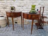 Vintažinės mid century raudonmedžio konsolės - nuotraukos Nr. 19