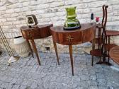 Vintažinės mid century raudonmedžio konsolės - nuotraukos Nr. 21