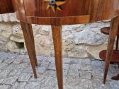 Vintažinės mid century raudonmedžio konsolės - nuotraukos Nr. 22
