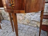 Vintažinės mid century raudonmedžio konsolės - nuotraukos Nr. 23