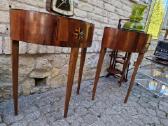 Vintažinės mid century raudonmedžio konsolės - nuotraukos Nr. 28