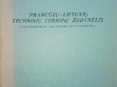 Prancūzų-lietuvių techninių terminų žodynėlis