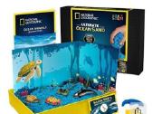 National geographic kinetinis smėlis + figūrėlės