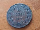 Suomija - Rusija 1890 10 peni