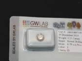 Briliantas, 1.23 ct, 6.79 x 6.76 x 4.06 мм - nuotraukos Nr. 3