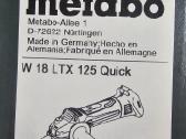 Metabo W 18 Ltx 125 Quick - nuotraukos Nr. 3