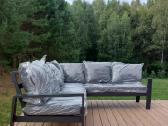 Aliuminis kampas,sofa. Aliuminiai foteliai. Stalas - nuotraukos Nr. 5