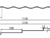Modulinės plieno čerpės "Moderno" 0,47mm - nuotraukos Nr. 5