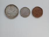 Canada 25 Cents 1954 Sidabras + 1951 - nuotraukos Nr. 2