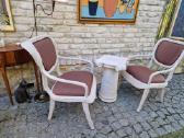 Vintažinės Boho st. autorinės kėdės su staliuku - nuotraukos Nr. 2