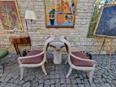 Vintažinės Boho st. autorinės kėdės su staliuku - nuotraukos Nr. 21