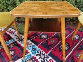Vintažinis mid century riešutmedž. kavos staliukas - nuotraukos Nr. 6