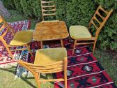 Vintažinis mid century riešutmedž. kavos staliukas - nuotraukos Nr. 14