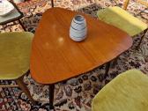 Vintažinis mid century tikmedžio kavos staliukas