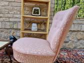 Vintažinis mid century buduaro fotelis - nuotraukos Nr. 16