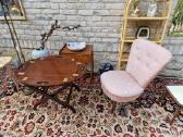 Vintažinis mid century buduaro fotelis - nuotraukos Nr. 21