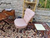 Vintažinis mid century buduaro fotelis - nuotraukos Nr. 23