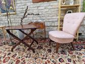 Vintažinis mid century buduaro fotelis - nuotraukos Nr. 25