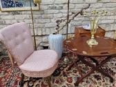 Vintažinis mid century buduaro fotelis - nuotraukos Nr. 30