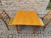Vintažinis mid century tikmedžio valgomojo stalas - nuotraukos Nr. 2