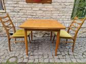 Vintažinis mid century tikmedžio valgomojo stalas - nuotraukos Nr. 7