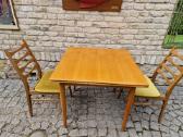 Vintažinis mid century tikmedžio valgomojo stalas - nuotraukos Nr. 8