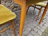 Vintažinis mid century tikmedžio valgomojo stalas - nuotraukos Nr. 9