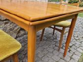 Vintažinis mid century tikmedžio valgomojo stalas - nuotraukos Nr. 11