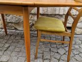 Vintažinis mid century tikmedžio valgomojo stalas - nuotraukos Nr. 20