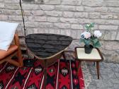 Vintažinis mid century kavos staliukas - nuotraukos Nr. 16