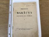 Rakšties rakštys 1930 m.