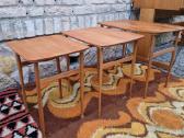 Vintažiniai mid century tikmedžio staliukai - nuotraukos Nr. 5