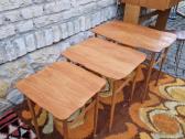Vintažiniai mid century tikmedžio staliukai - nuotraukos Nr. 6