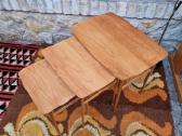 Vintažiniai mid century tikmedžio staliukai - nuotraukos Nr. 12