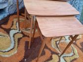 Vintažiniai mid century tikmedžio staliukai - nuotraukos Nr. 16