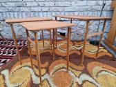 Vintažiniai mid century tikmedžio staliukai - nuotraukos Nr. 18