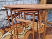Vintažiniai mid century tikmedžio staliukai - nuotraukos Nr. 32