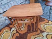 Vintažiniai mid century tikmedžio staliukai - nuotraukos Nr. 33
