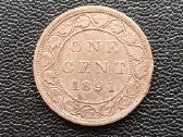 (108) 1 centas 1891m. Kanada
