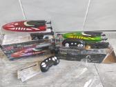 RC valdomas triukinis LED laivelis 2x baterijos