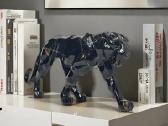 Juoda ir auksinė leopardo statulos, skulptūros - nuotraukos Nr. 3
