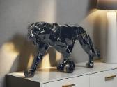Juoda ir auksinė leopardo statulos, skulptūros - nuotraukos Nr. 4